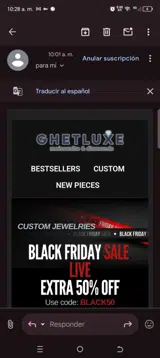 Black50 coupon verification screenshot