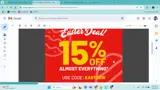 EASTER15 coupon verification screenshot