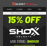 SHOX20 coupon verification screenshot