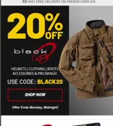 BLACK20 coupon verification screenshot