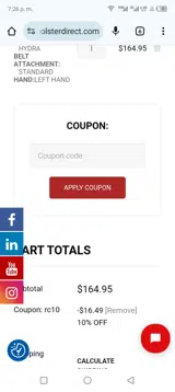 Rc10 coupon verification screenshot