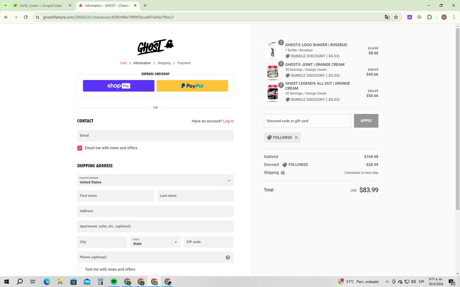 Ghost Lifestyle Promo Codes 30 Off May 2024