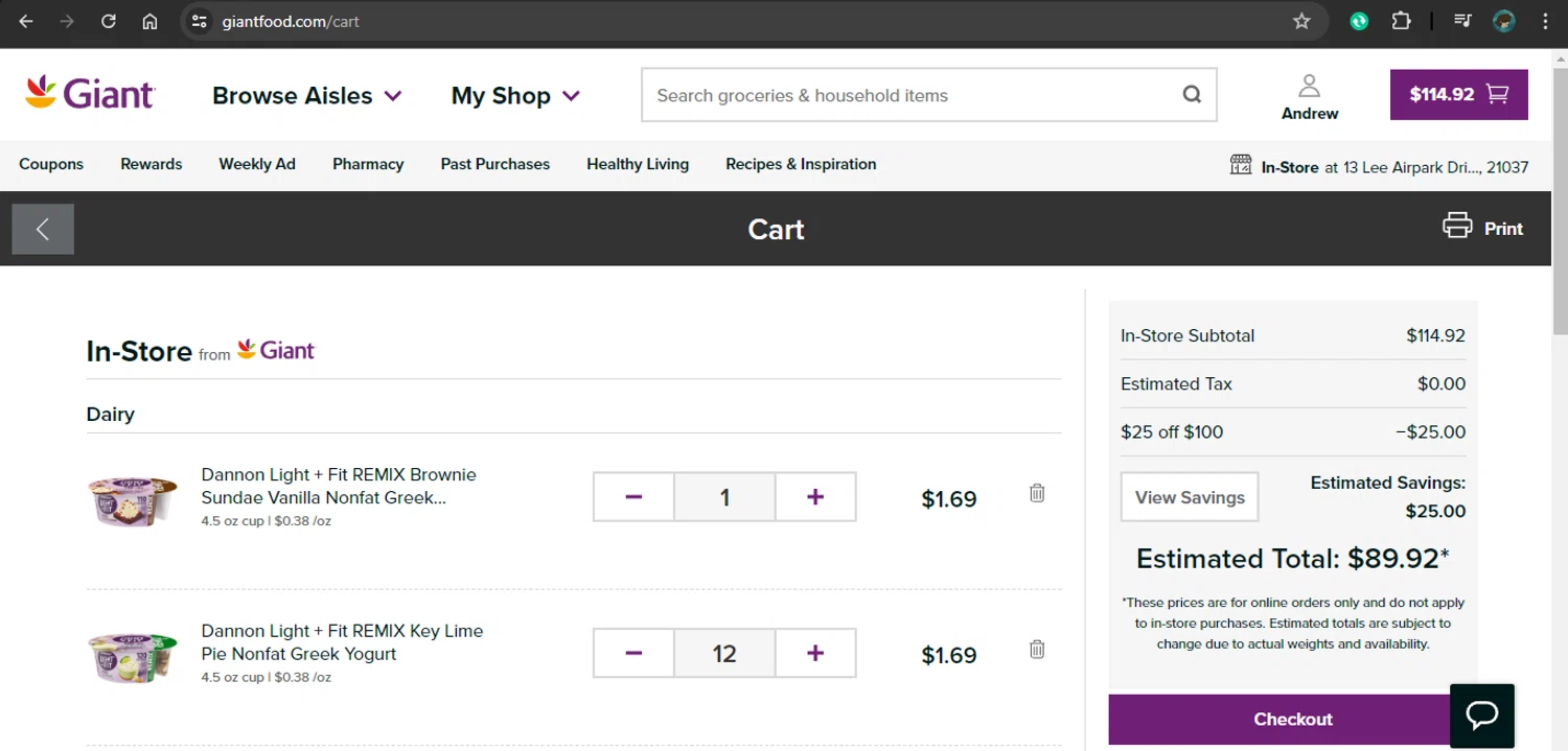 Giant Food Promo Codes 25 Off July 2024