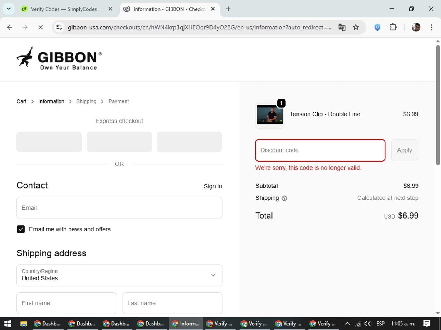 Gibbon Slacklines promo code screenshot showing code TRINHNHANTOAN applied at Gibbon Slacklines checkout page. Uploaded by SimplyCodes community member DiscountSeeker682 on Oct 31, 2025