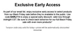 early15 coupon verification screenshot