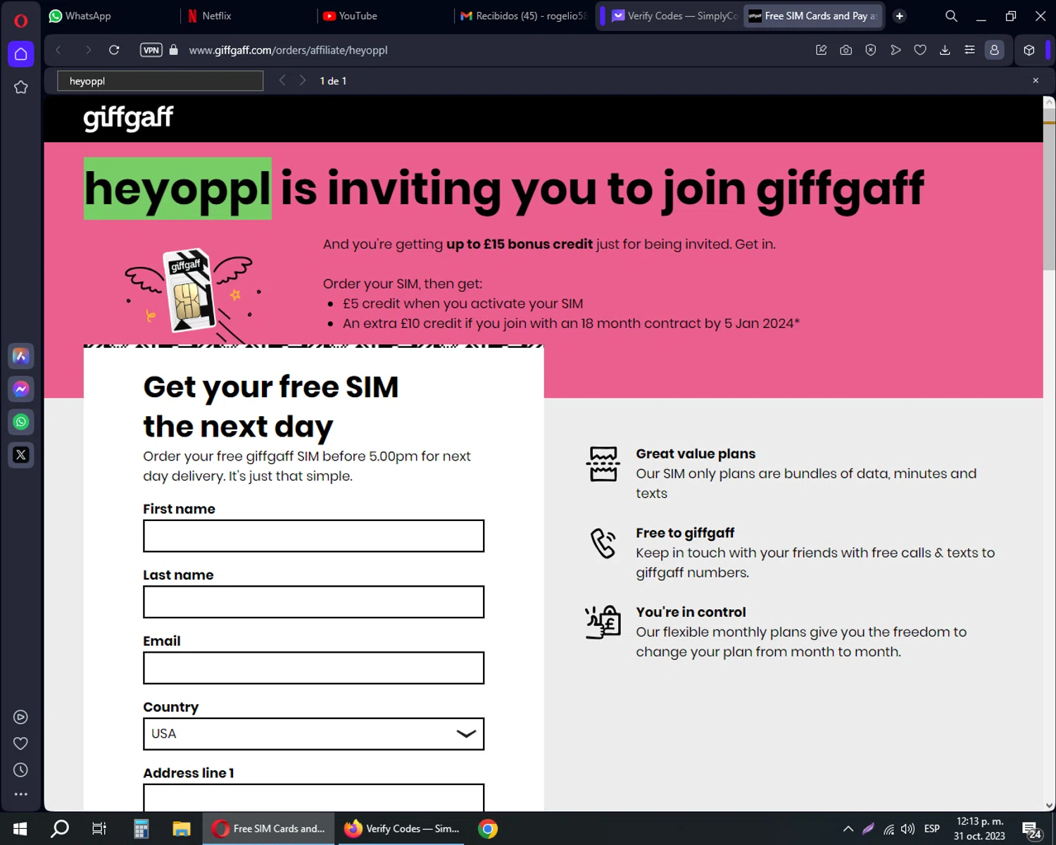 how to use GiffGaff coupons