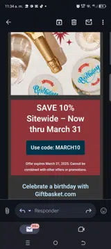 March10 coupon verification screenshot