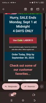 Labor15 coupon verification screenshot