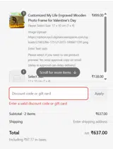 FLAT10 coupon verification screenshot