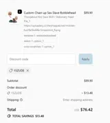 15ZUDE coupon verification screenshot