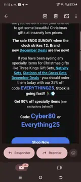 Everything25 coupon verification screenshot