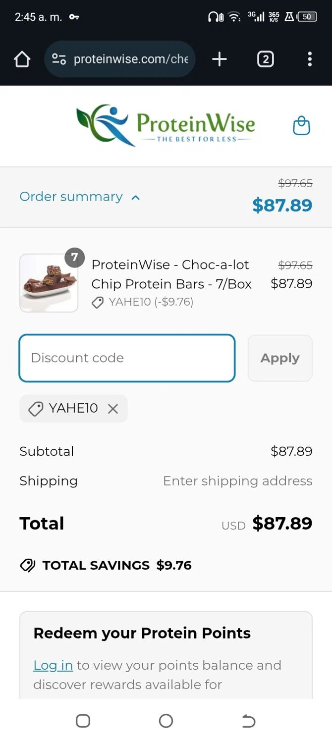 Giftstoindia24x7.com checkout page showing Giftstoindia24x7.com promo code box | Screenshot taken by SimplyCodes community member on Mar 20, 2025