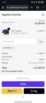 DENNY coupon verification screenshot