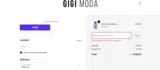 Gigi Moda coupon verification screenshot