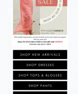 Gigi Moda coupon verification screenshot