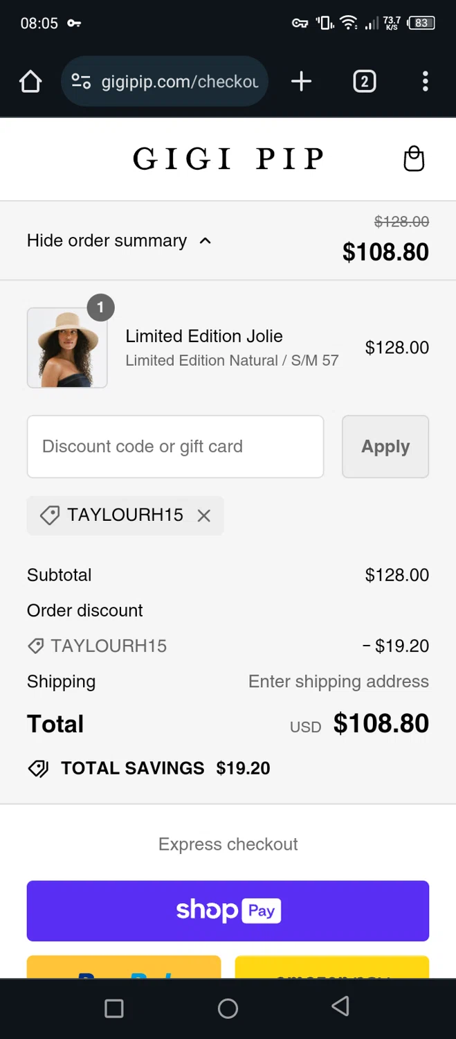 Gigi Pip Promo Codes 15 Off July 2024