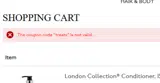 treats coupon verification screenshot