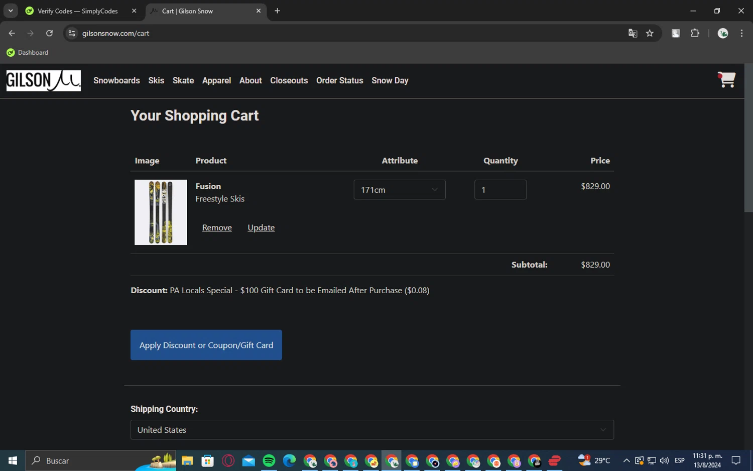 how to use Glacier Ski Shop coupons