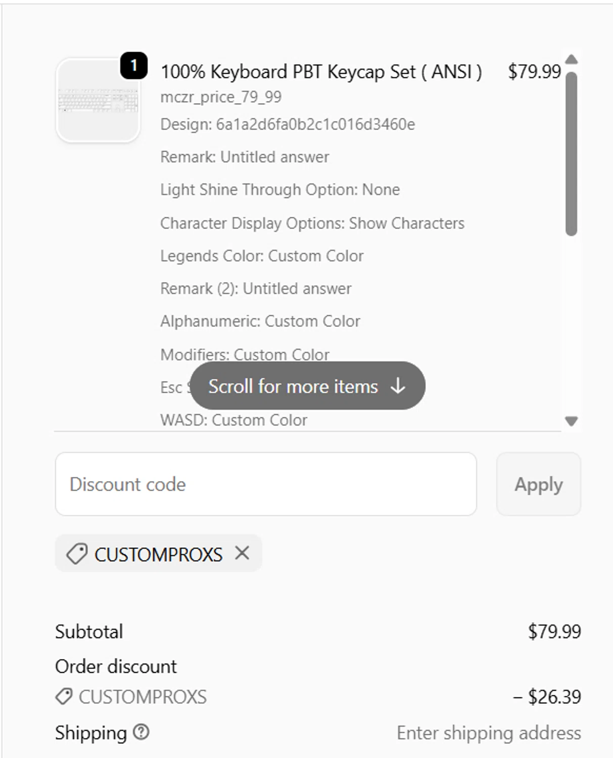 Gimsun Custom promo code screenshot showing code CUSTOMPROTAGONIST applied at Gimsun Custom checkout page. Uploaded by SimplyCodes community member CodePro594 on Jun 18, 2026