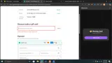 Gina K. Designs coupon verification screenshot