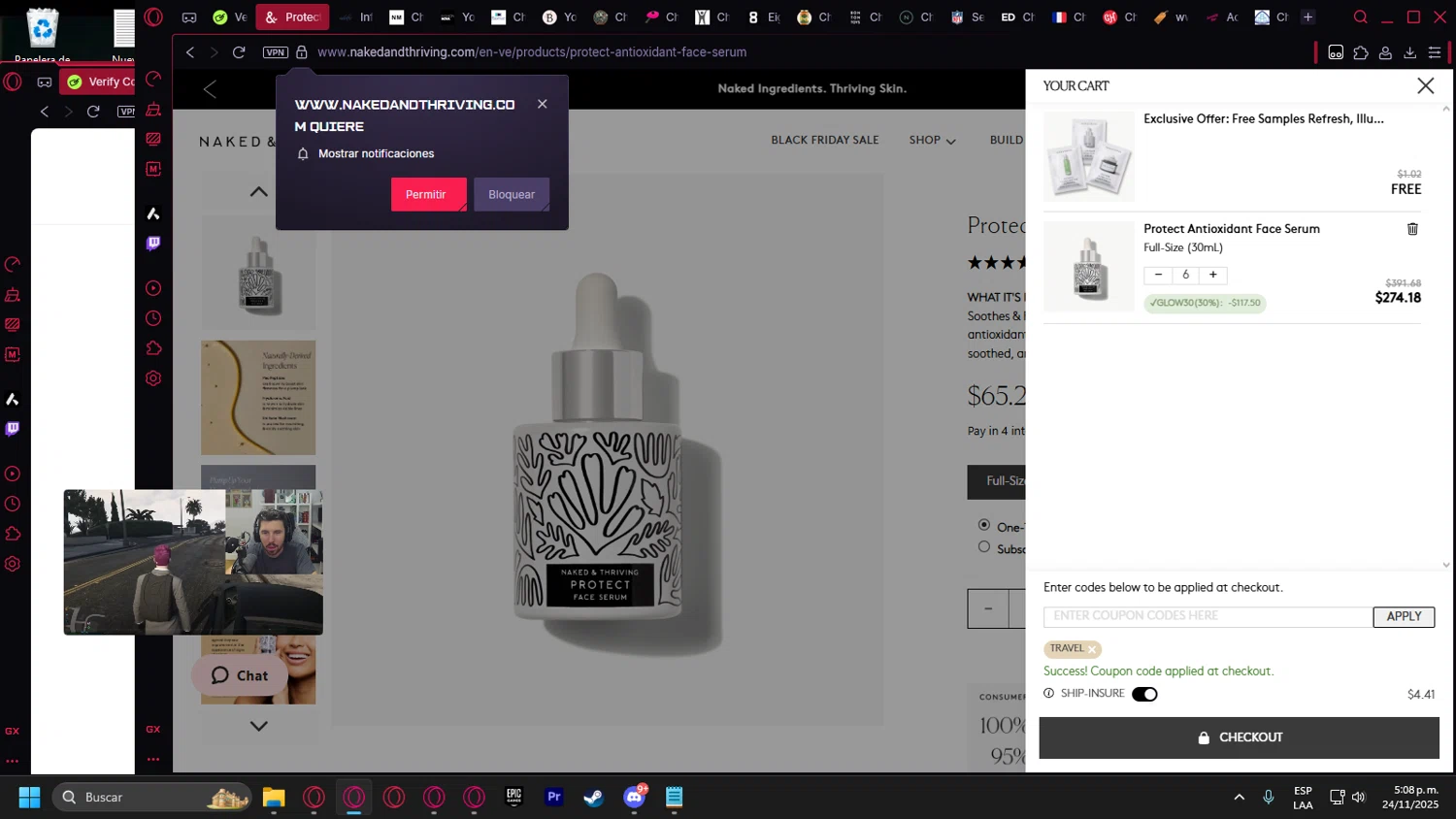 Gingham and Heels discount code screenshot showing code WELCOME applied at Gingham and Heels checkout page. Uploaded by SimplyCodes community member Halanweik on Nov 24, 2025