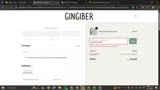 Gingiber coupon verification screenshot