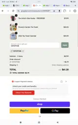Gingiber coupon verification screenshot
