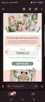 Gingiber coupon verification screenshot