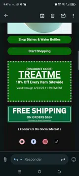 Gingiber coupon verification screenshot