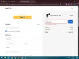 KINGDONNA coupon verification screenshot