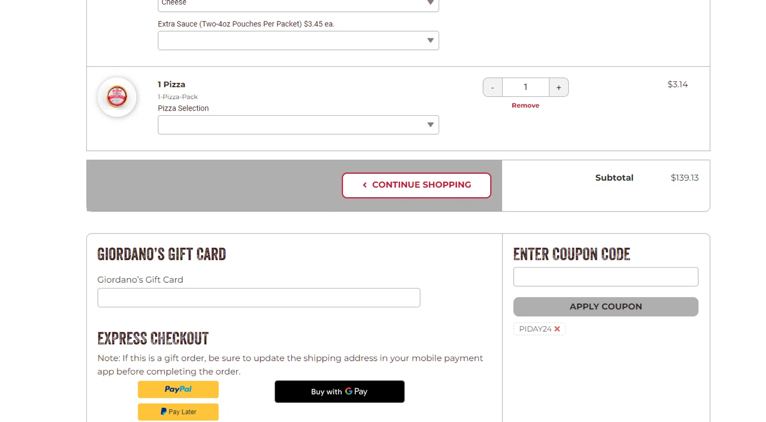 Giordano's Promo Codes 10 Off July 2024