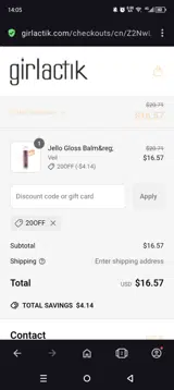 20OFF coupon verification screenshot