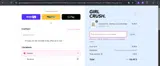 Girl Crush Gang coupon verification screenshot