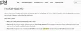 GIFT185 coupon verification screenshot