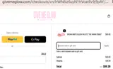 Give Me Glow Cosmetics coupon verification screenshot