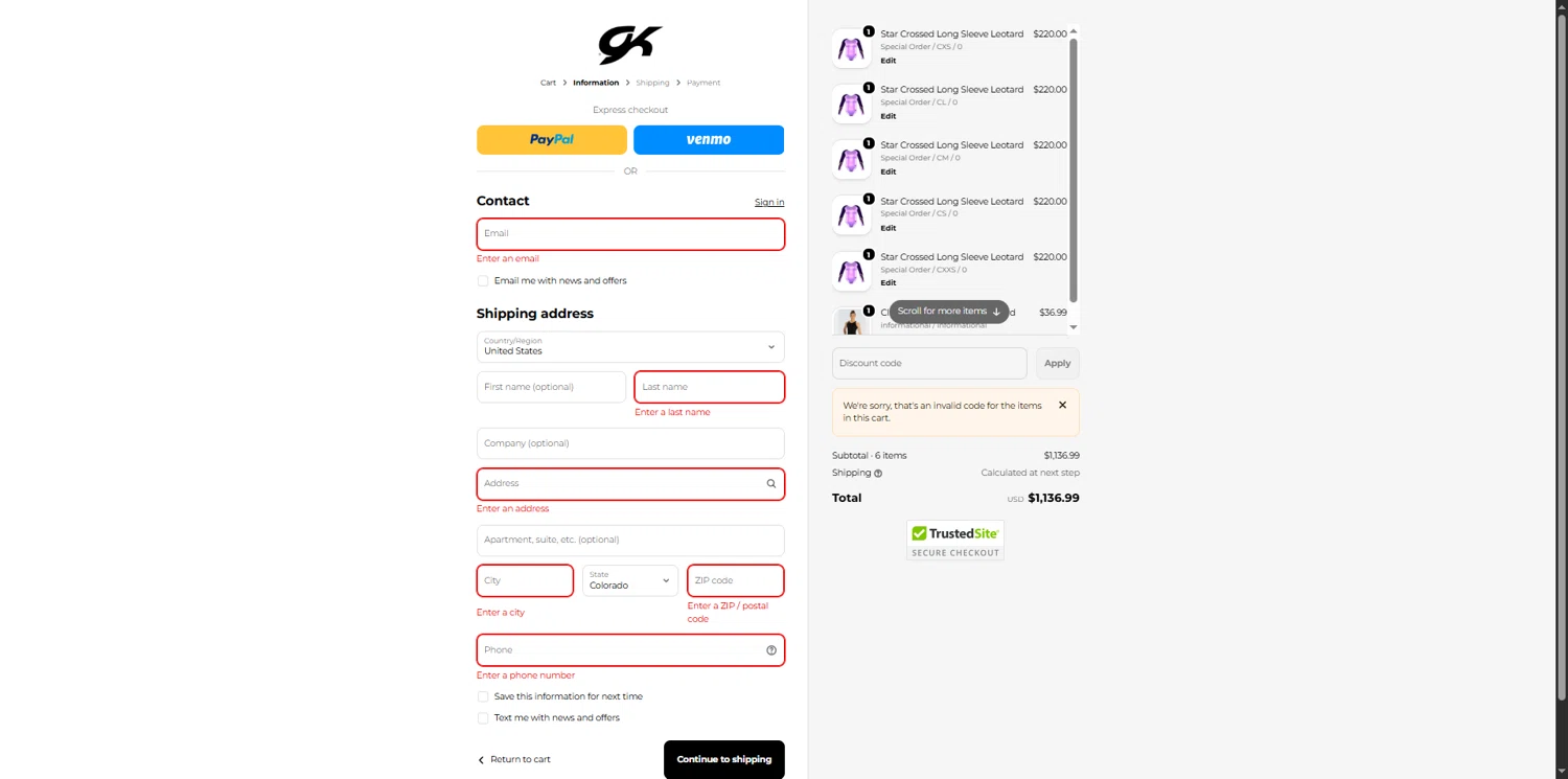 GK Elite discount code screenshot showing code 50TEAM applied at GK Elite checkout page. Uploaded by SimplyCodes community member QuestLynx5304 on Feb 2, 2026
