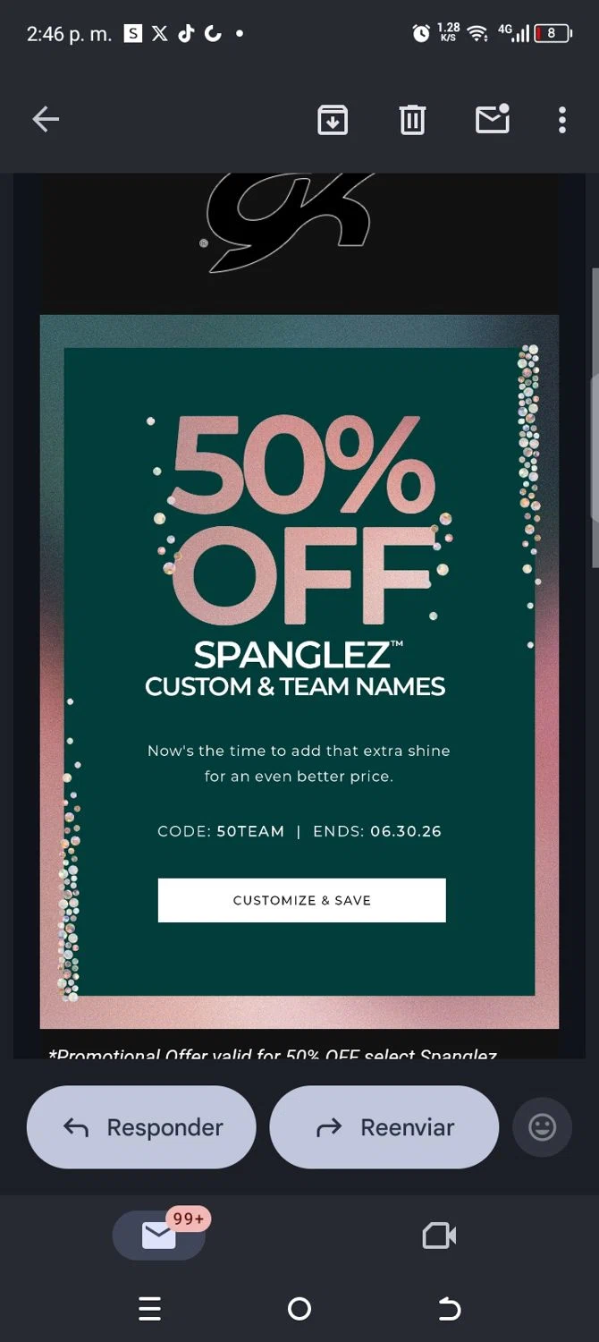 GK Elite discount code screenshot showing code 50team applied at GK Elite checkout page. Uploaded by SimplyCodes community member kellymoreno on Feb 2, 2026