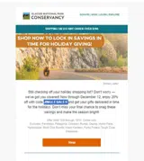 Glacier National Park Conservancy coupon verification screenshot