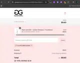 GLAMOURBYJESSIKA coupon verification screenshot