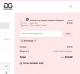 SPLASH25 coupon verification screenshot