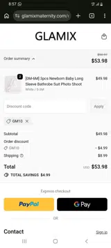 GM10 coupon verification screenshot