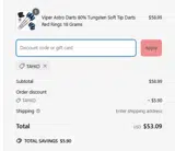 TAYKO coupon verification screenshot