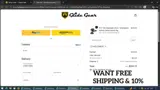 WELCOME10 coupon verification screenshot