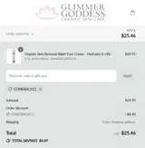 COMEBACK15 coupon verification screenshot