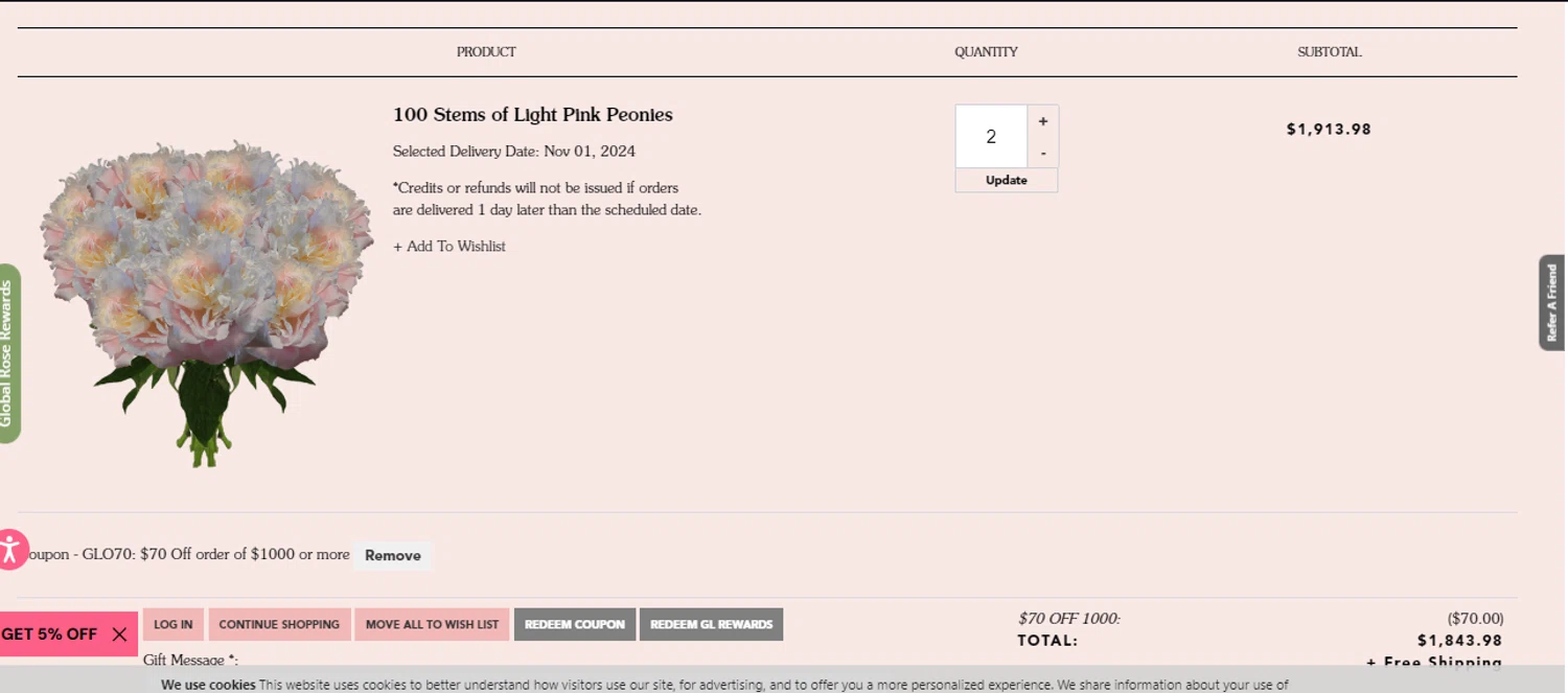 how to use GlobalRose coupons