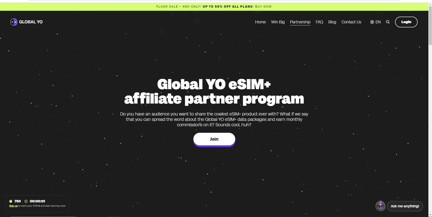 Global YO checkout page showing Global YO promo code box | Screenshot taken by SimplyCodes community member on Sep 1, 2024