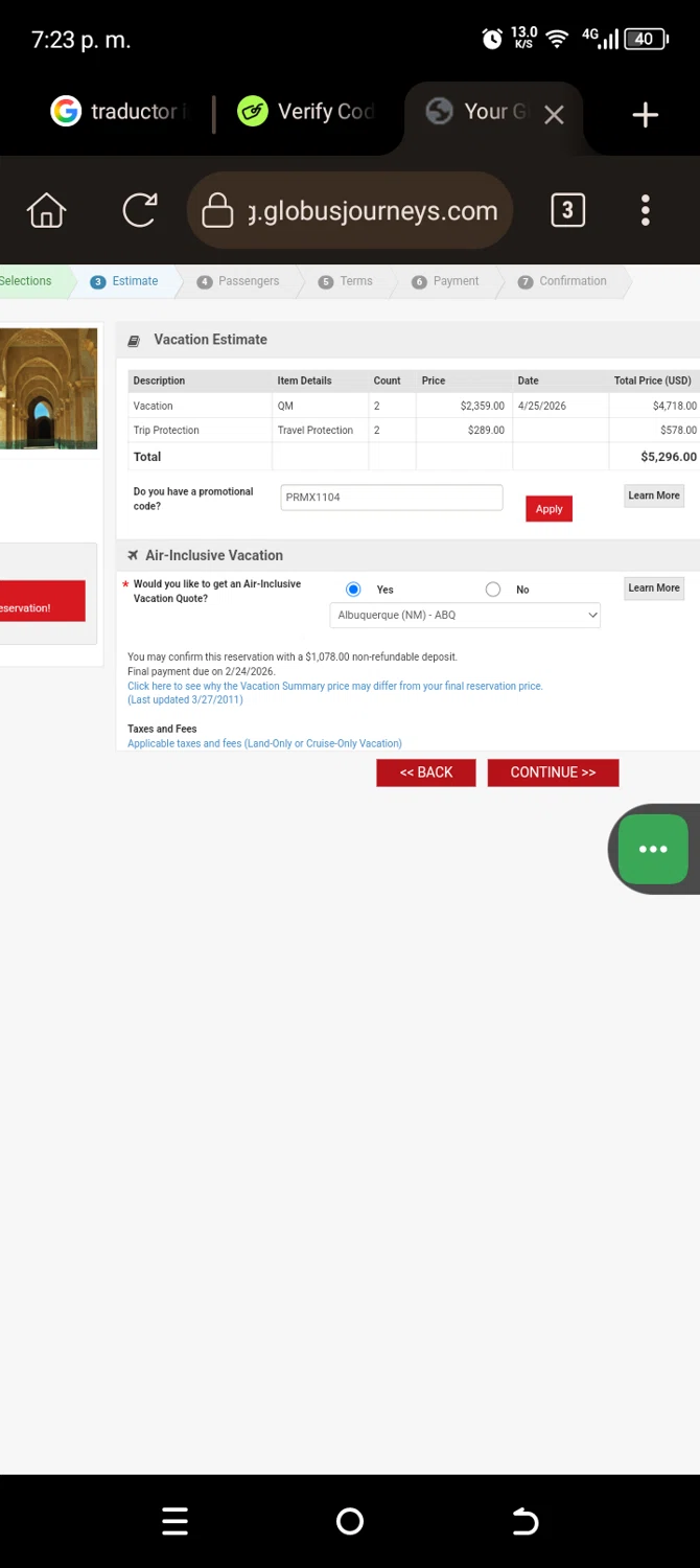 Globus US checkout page showing Globus US promo code box | Screenshot taken by SimplyCodes community member on Sep 25, 2025