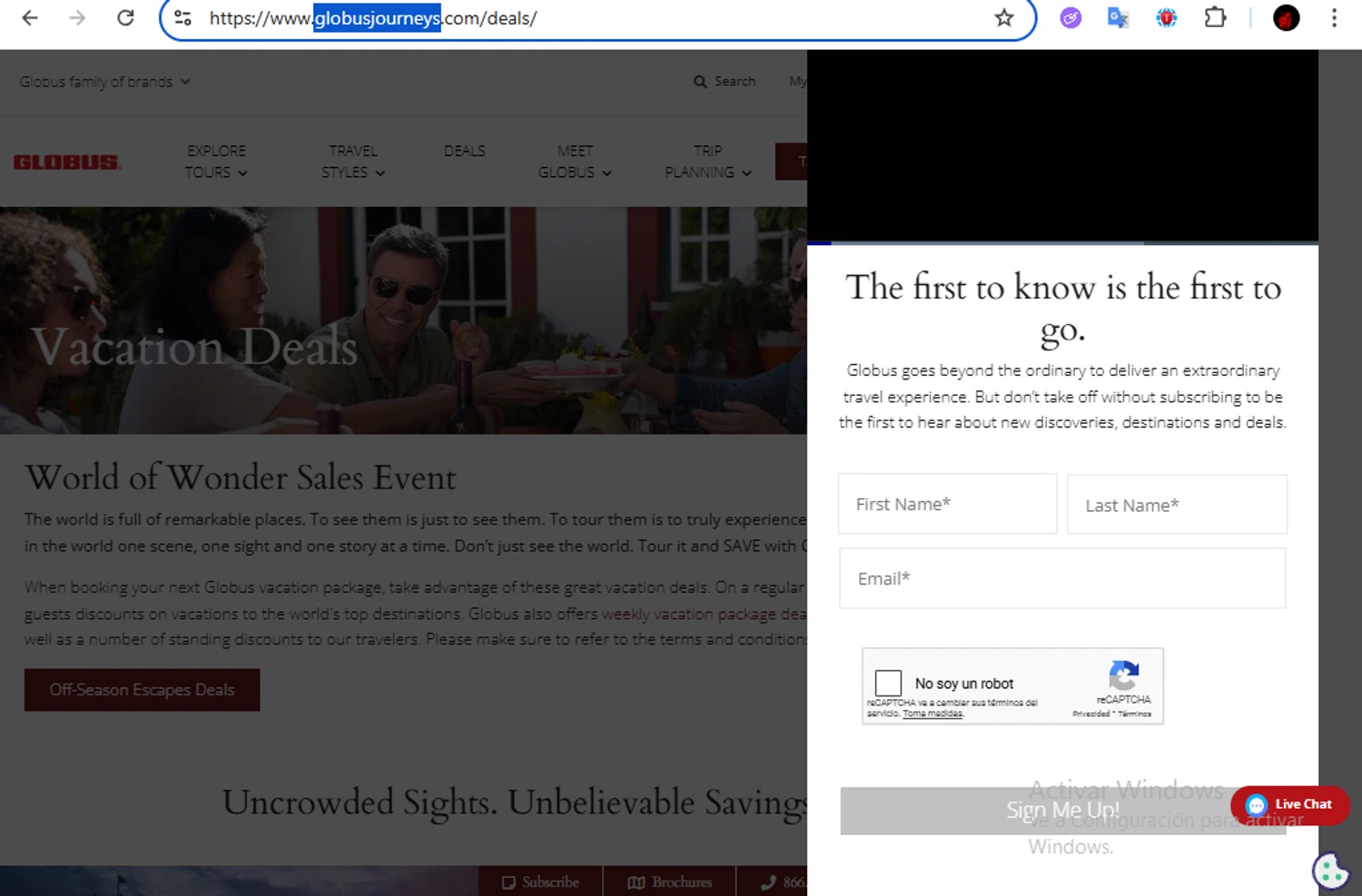 Globus US promo code screenshot showing code PRMM0522 applied at Globus US checkout page. Uploaded by SimplyCodes community member Francisco01 on Oct 5, 2025
