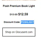 POSHLIGHT coupon verification screenshot