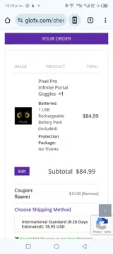 Flowmi coupon verification screenshot
